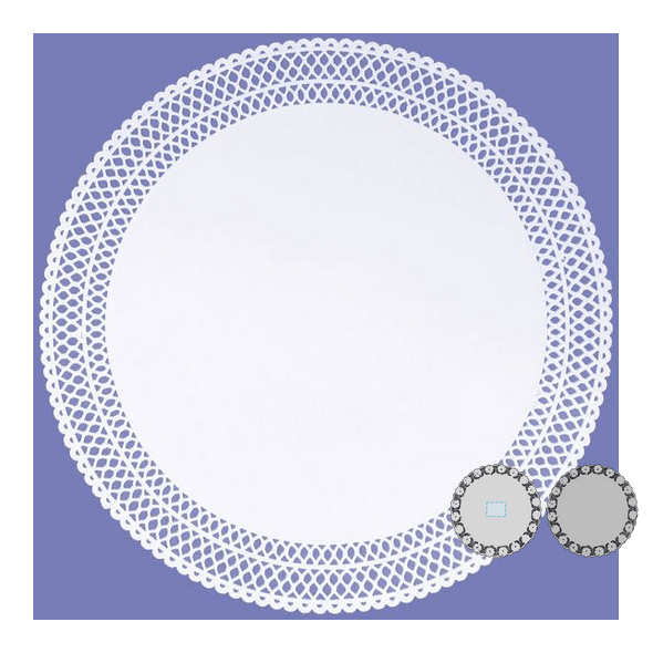 Circular Dots with Simple Paper Tracery Circular Dots with Simple Paper Tracery